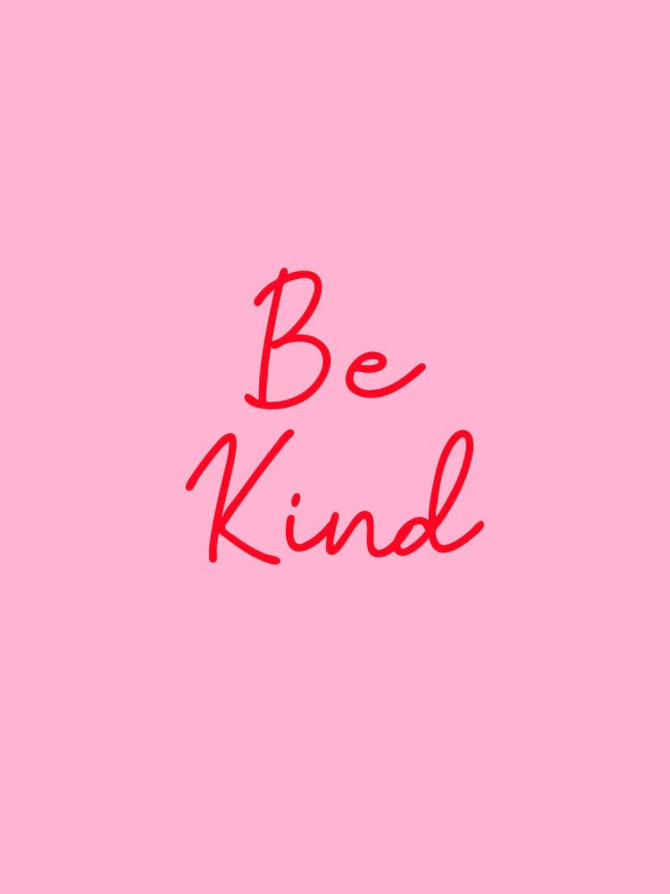 Be Kind Pink and Red