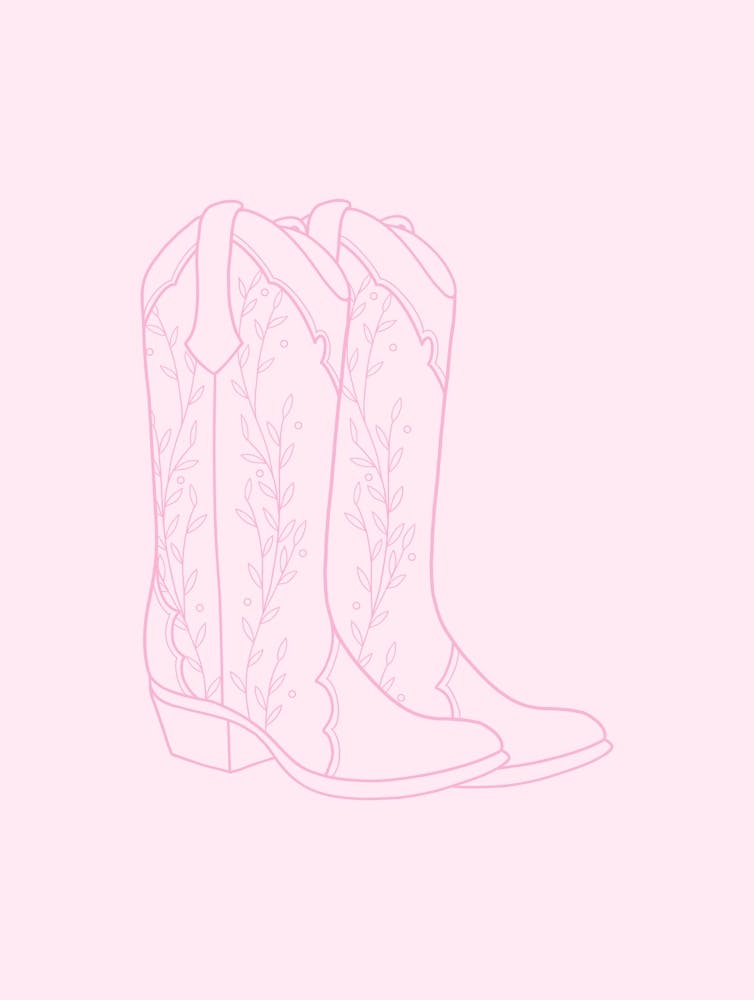Cowgirl Boots - Pink
