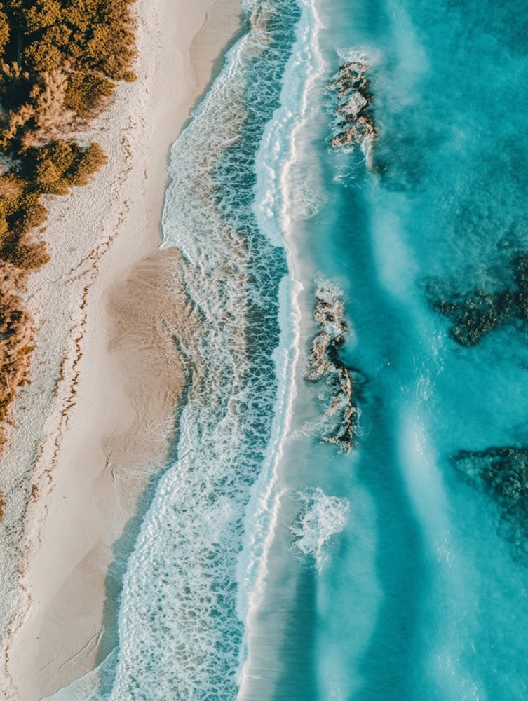 Aerial View Of A Beach 115