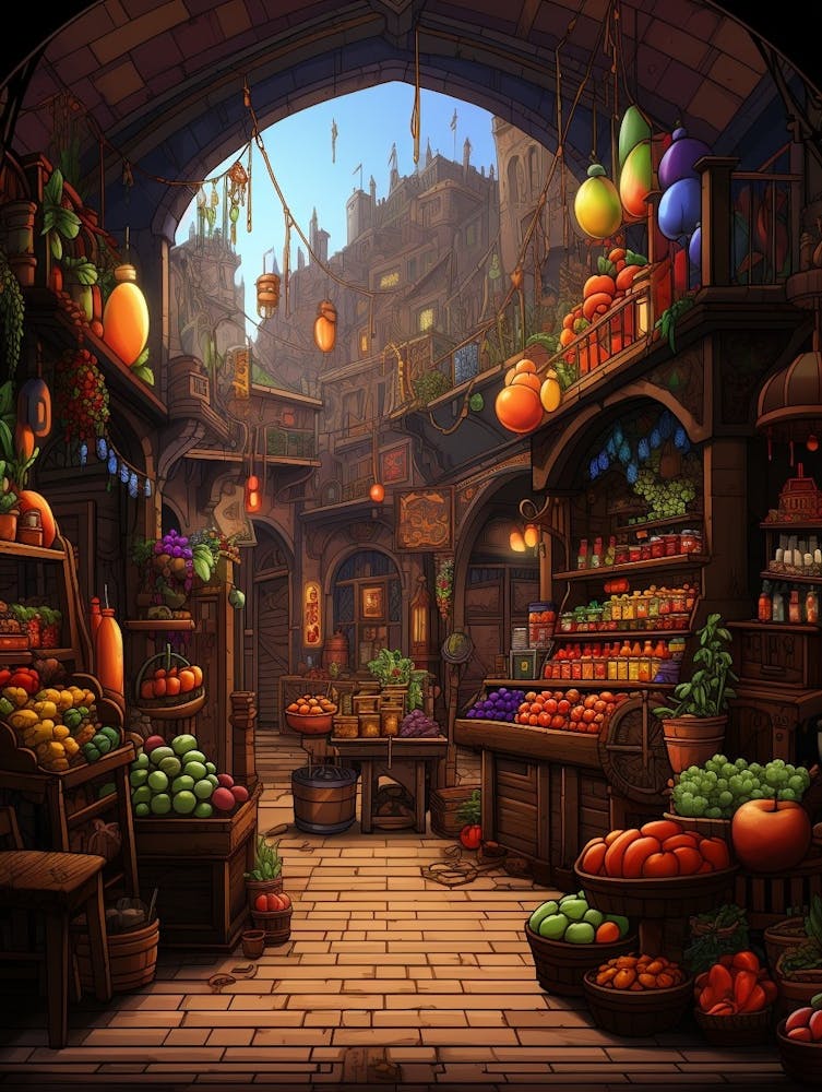 Spice Bazaar Pixel Art 6