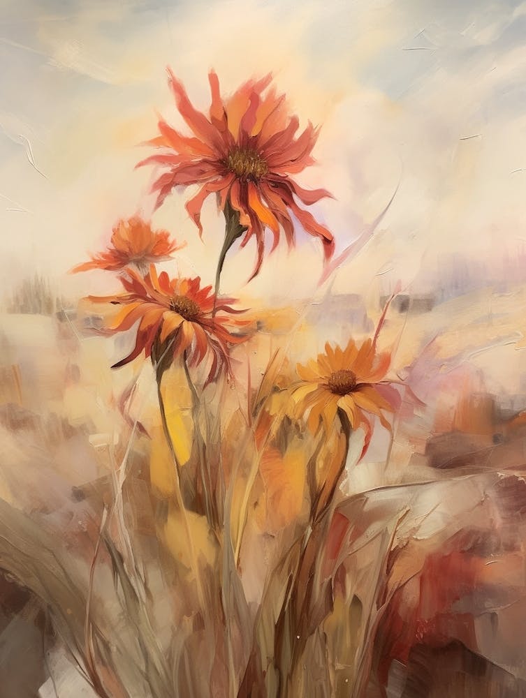Fall Flower Painting Gaillardia 4