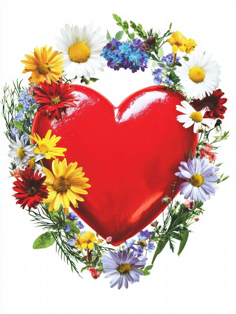 Herz mit Blumen 11