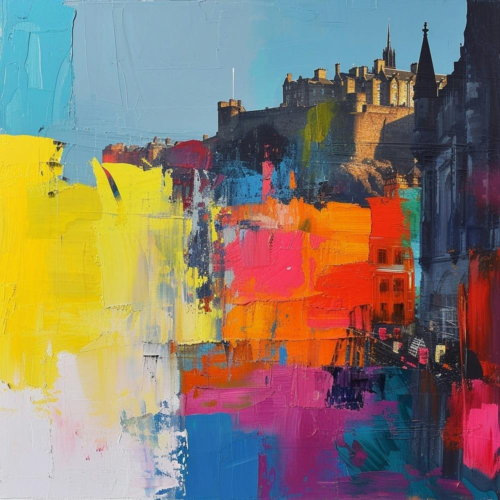 Abstract Travel Collection Edinburgh Scotland 4