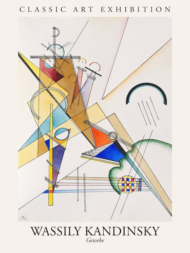 Gewebe, Wassily Kandinsky Poster
