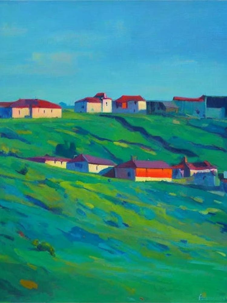 Altyn Blue Ölgemälde 1