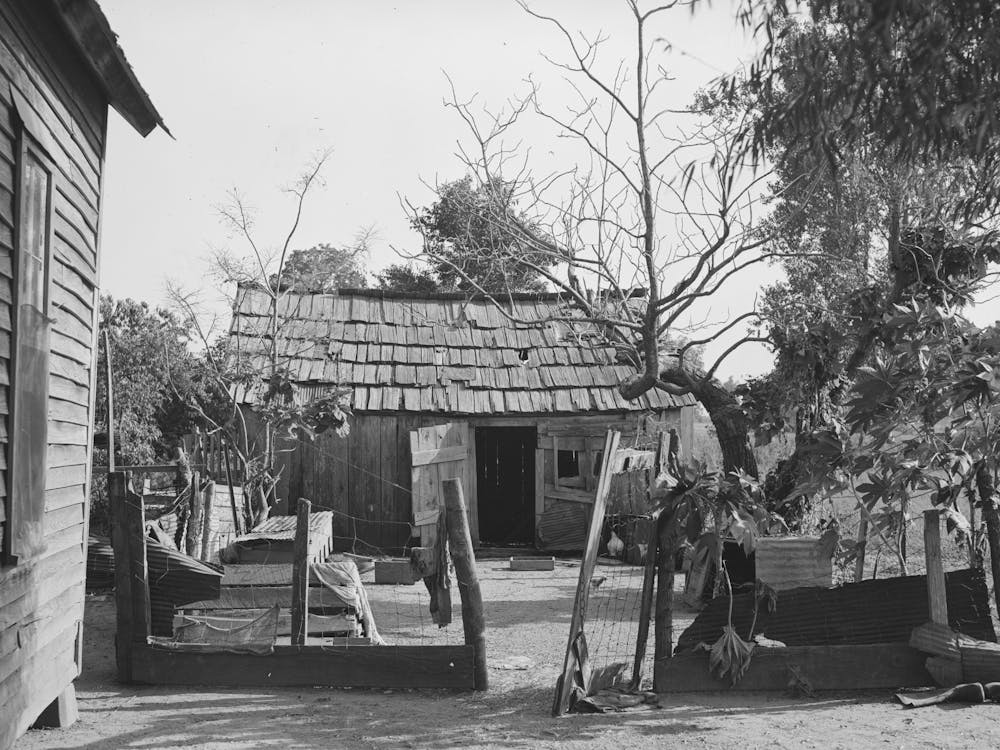 Backyard Of Sharecropper S Home, He Will Participate Under Tenant Purchase Program, Near Caruthersville, Missouri