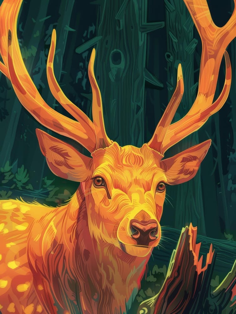 Deer In The Woods 12