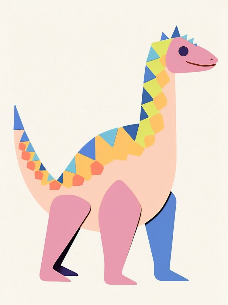 Nursery Dinosaur Art Kentrosaurus 1