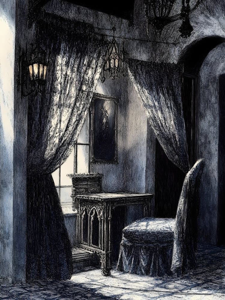 Dark Gothic Room