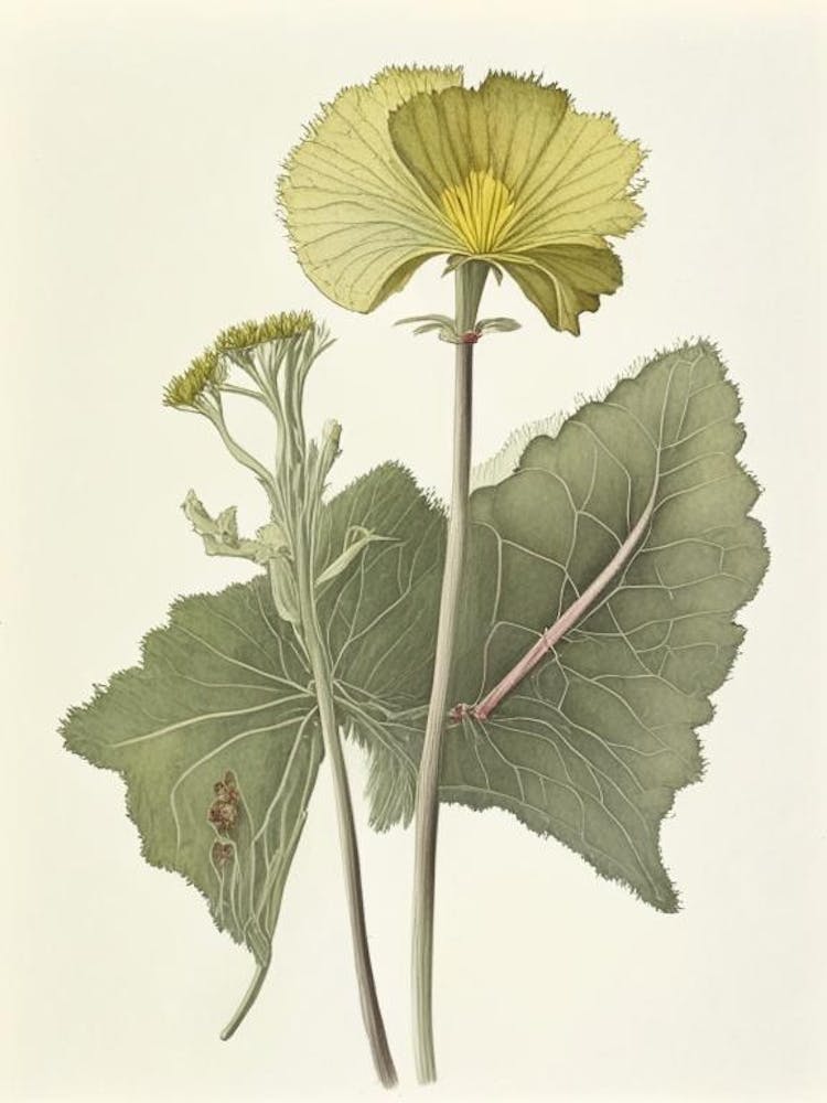 Coltsfoot Herb Pencil Colour