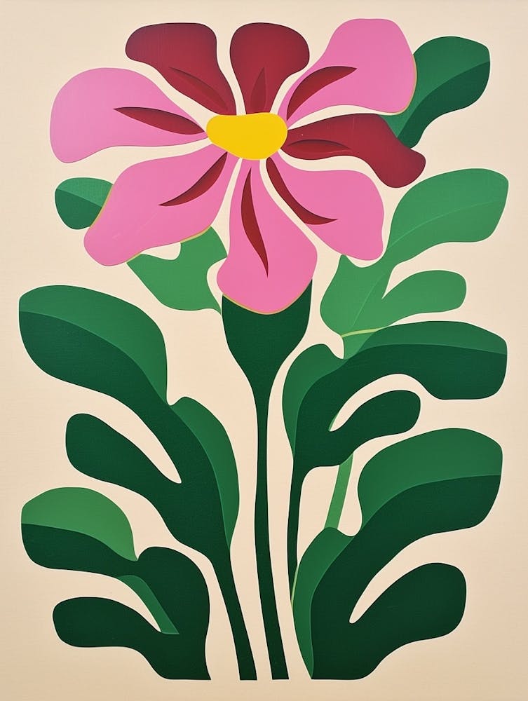 Cut Out Style Flower Art Orchid 3