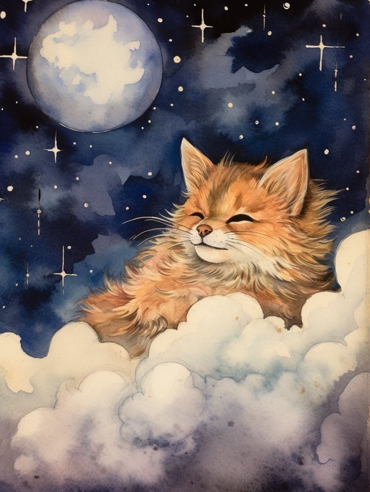 Baby Lynx 2 Sleeping In The Clouds