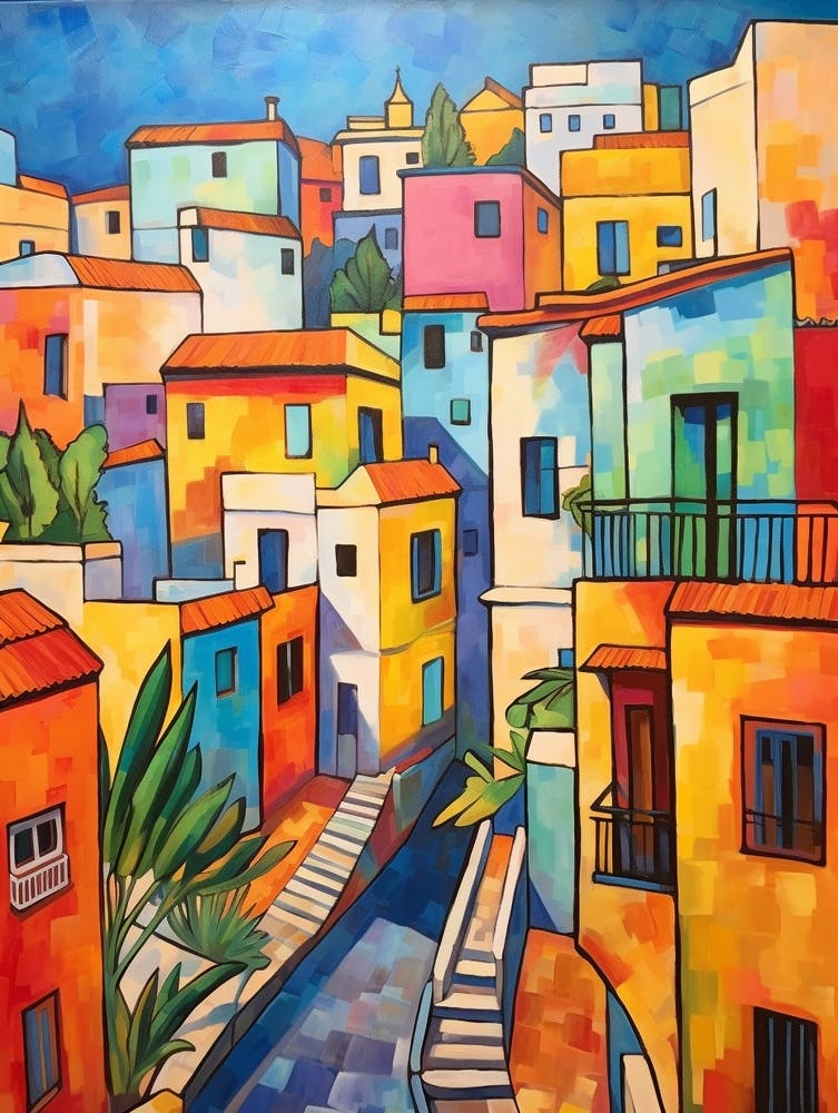 Tel Aviv Israel 2 Fauvist Painting