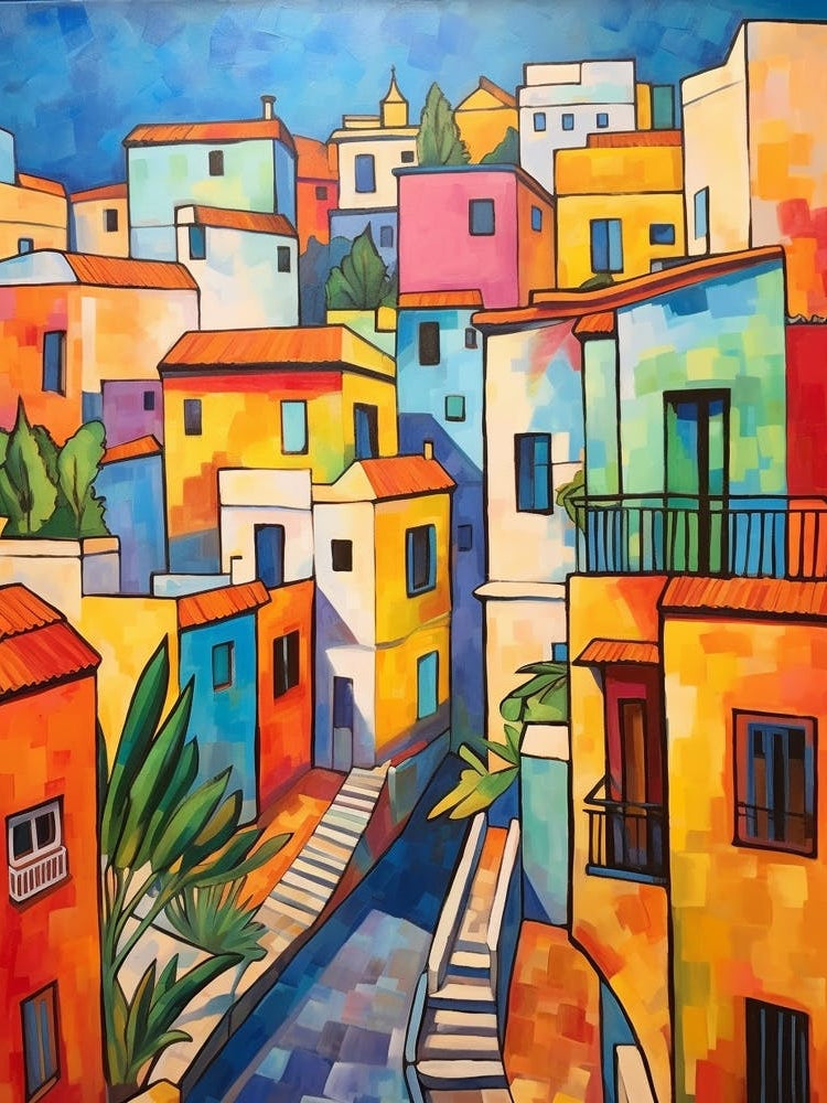 Tel Aviv Israel 2 Fauvist Painting