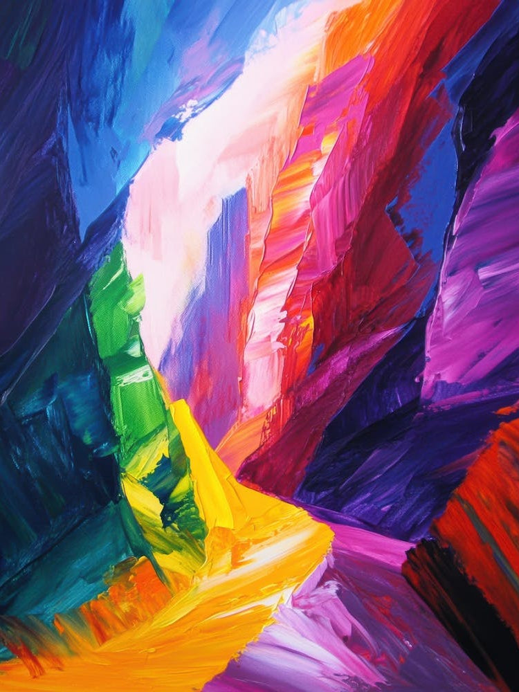 Abstract Of A Canyon