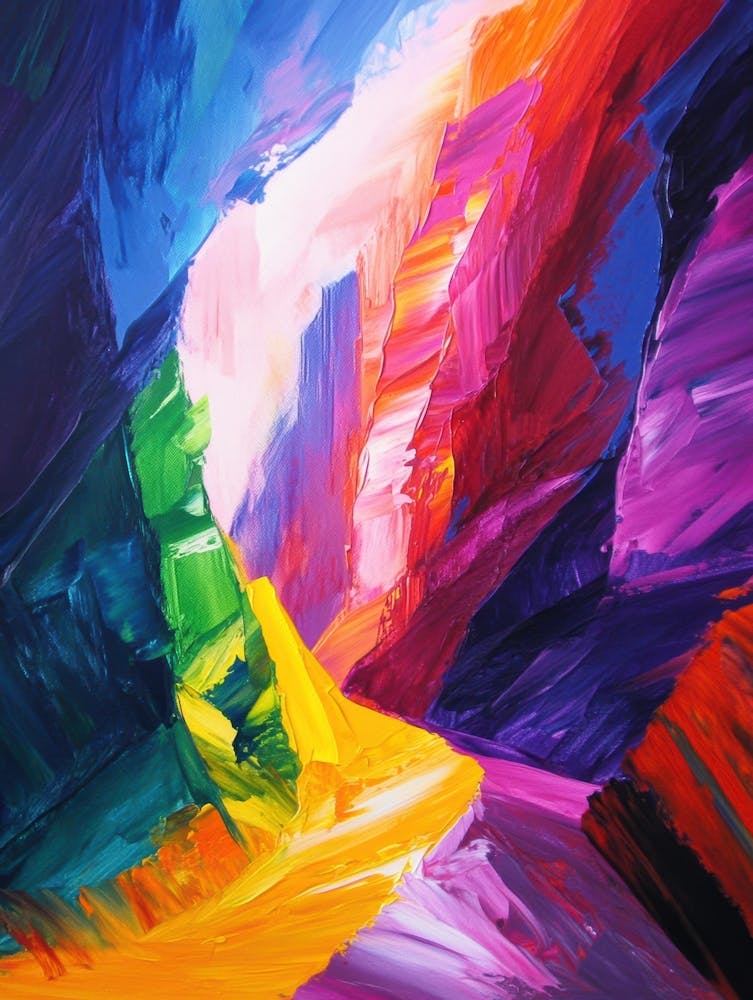 Abstract Of A Canyon