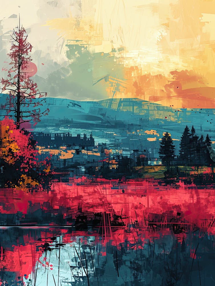 Abstract Landscape | Pixel Art Series