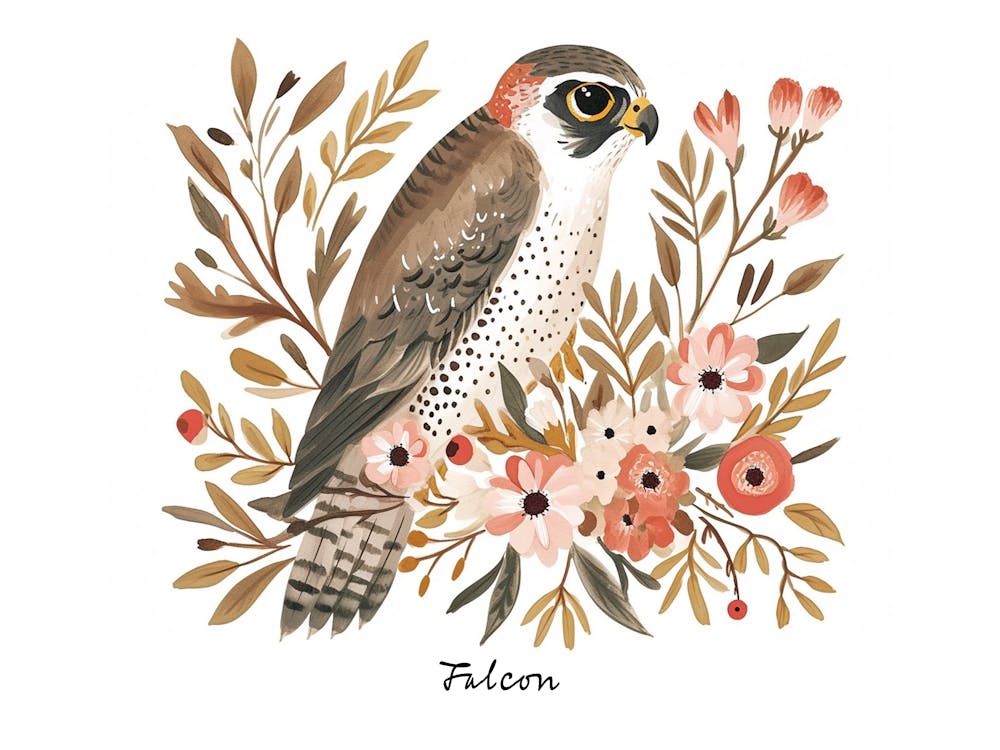 Little Floral Falcon 2 Affiche