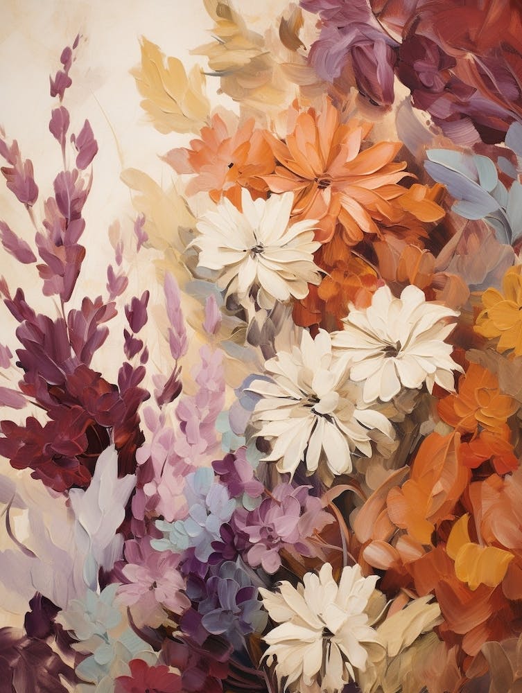 Fall Flower Painting Cineraria 1