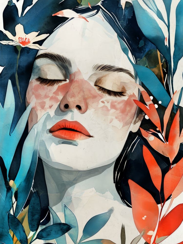 Watercolor Of A Woman
