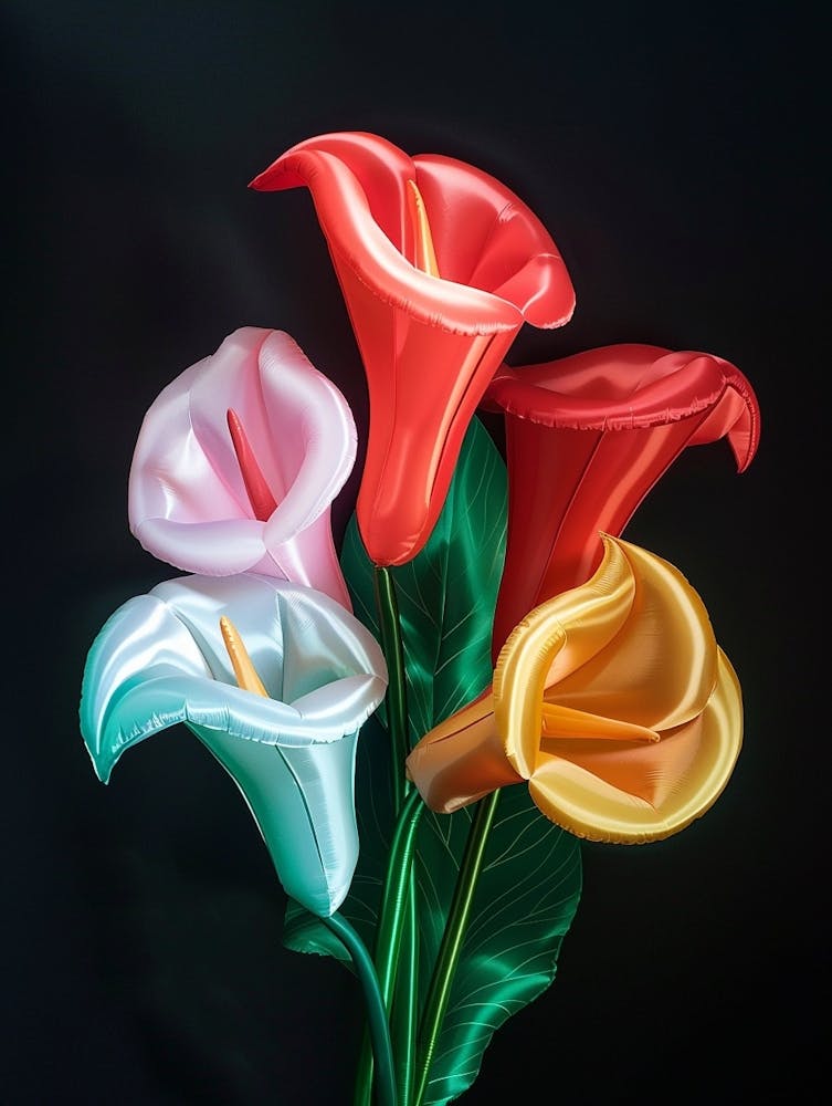 Helle aufblasbare Blumen Calla 2