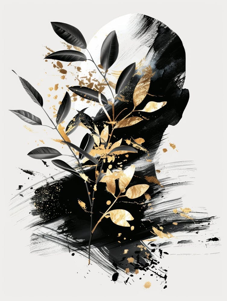 Gold Leaf Painting 4