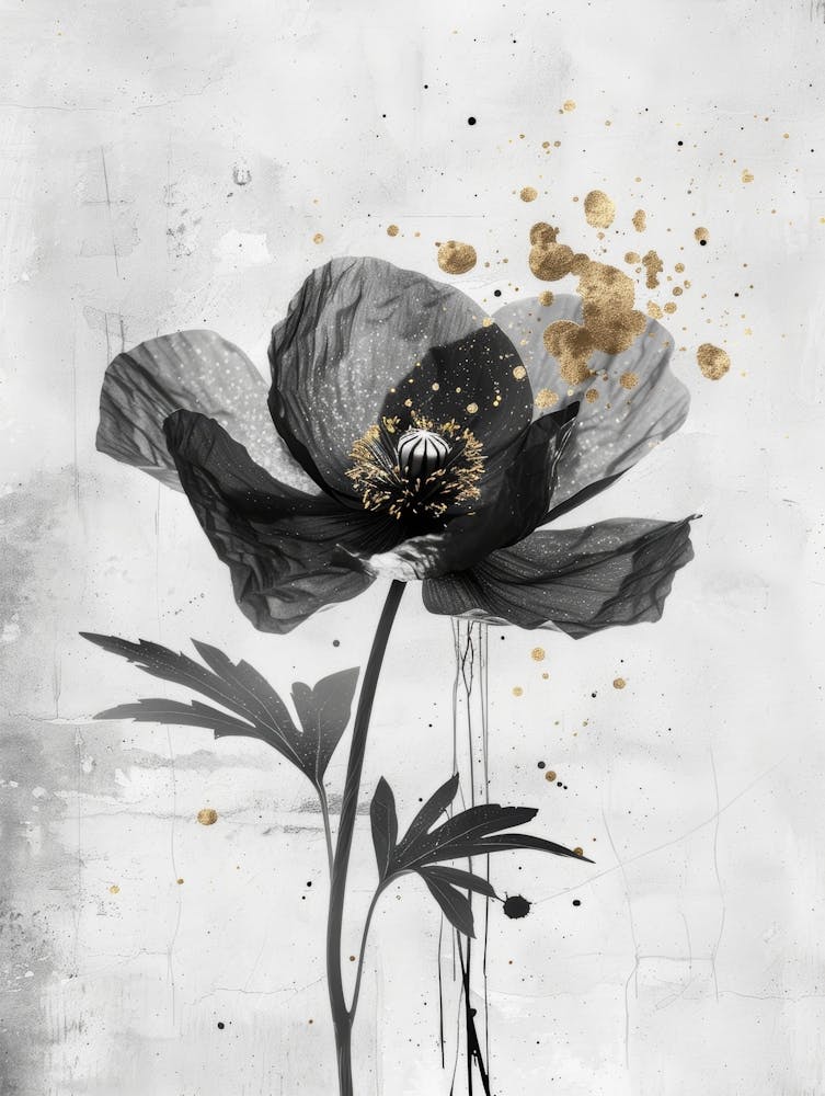 Black And Gold Canvas Print 22