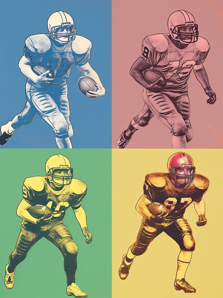 American Football Pop Art 1