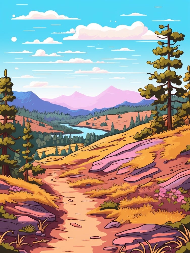 Padjelanta Trail Sweden 1 Hike Illustration