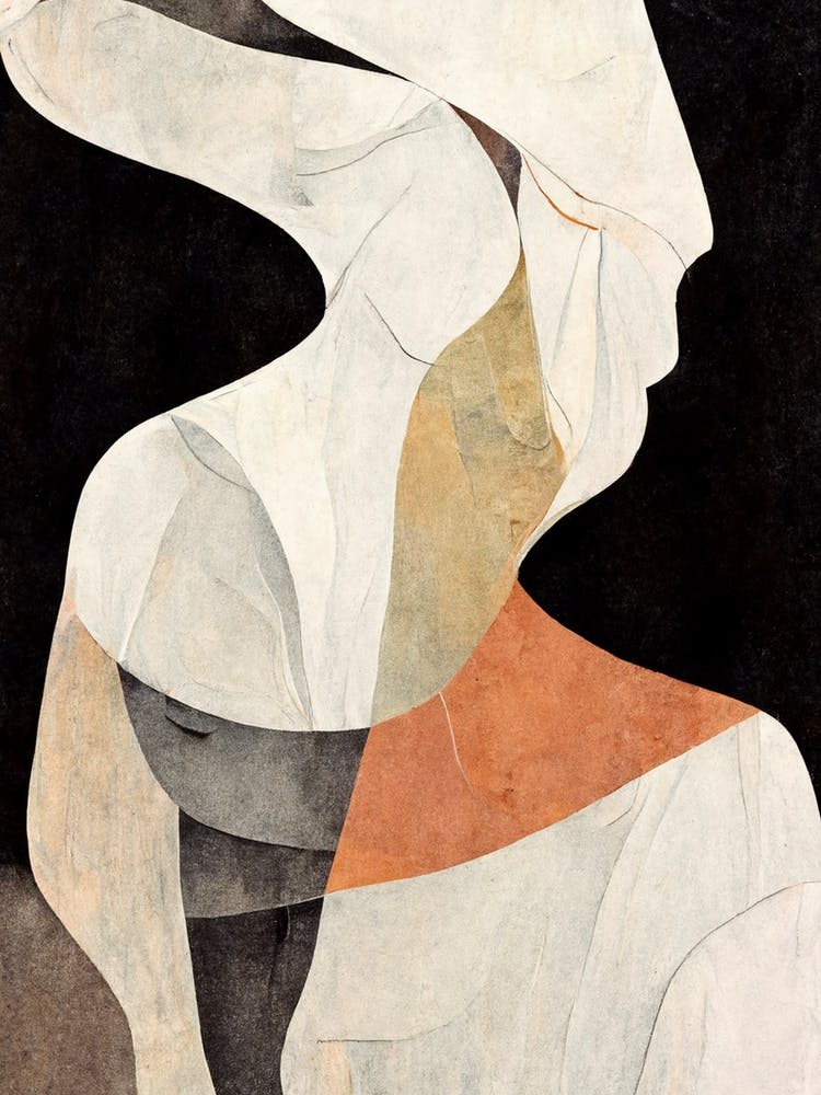 Abstract Figure Earth Tones 1