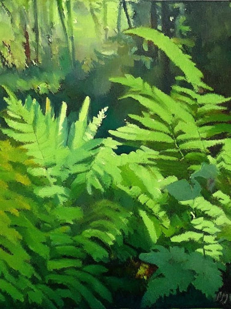 Marsh Fern Cézanne Style