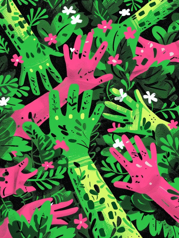 Mains Dans la Jungle
