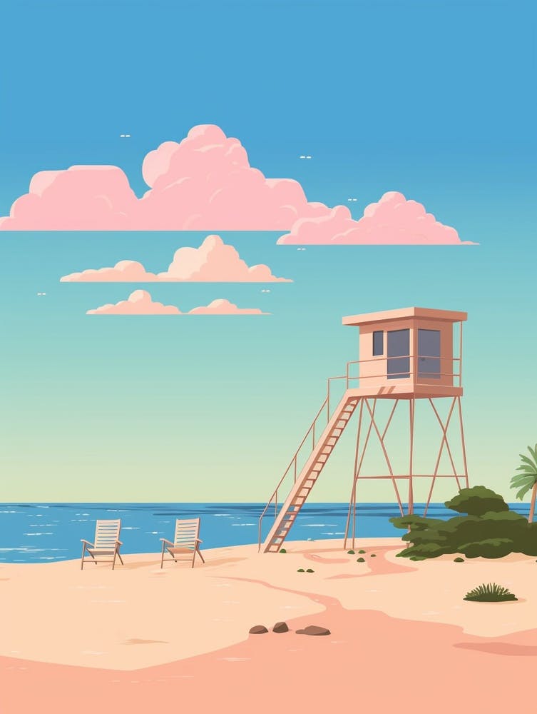 Cayman Islands Travel Illustration