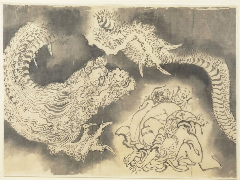 Dragon During 19th Century In High Resolution, Katsushika Hokusai