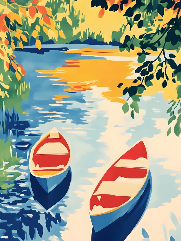 Two Boats On A Lake