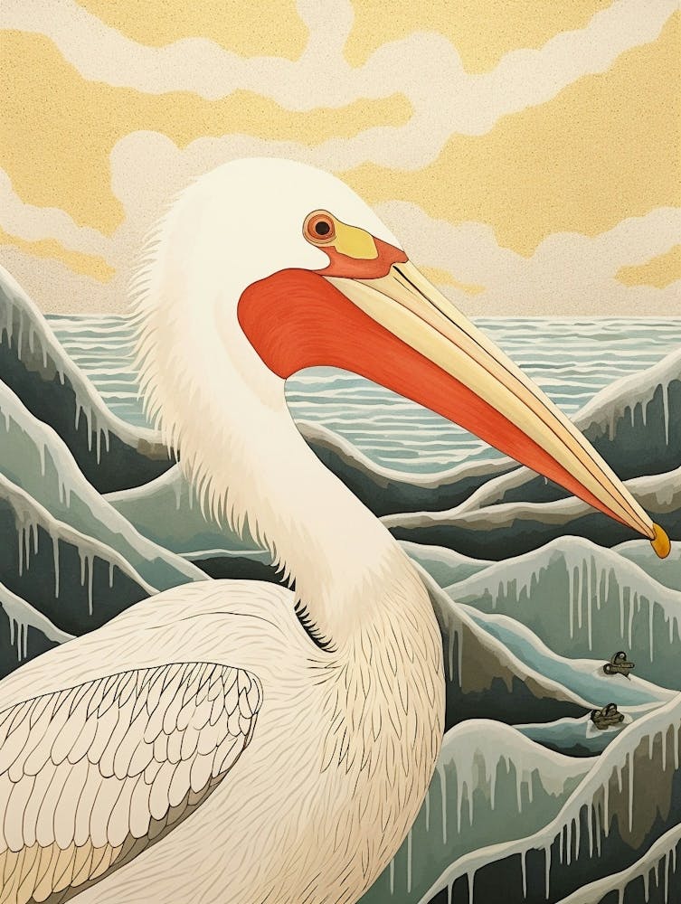Bird Illustration Pelican
