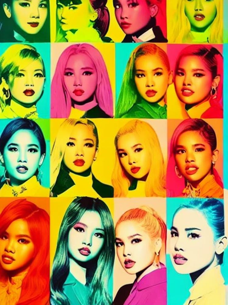 Blackpink Colourful Pop Art