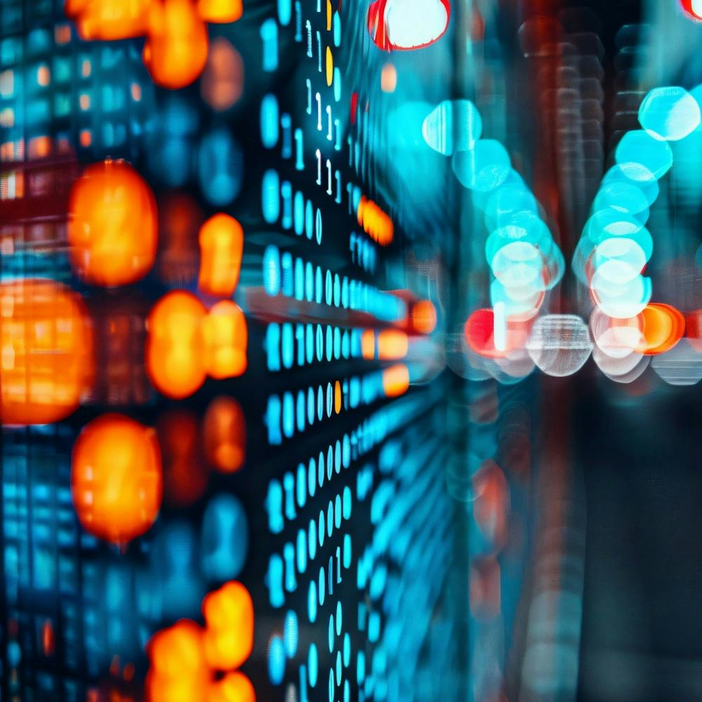 Blurred City Lights At Night