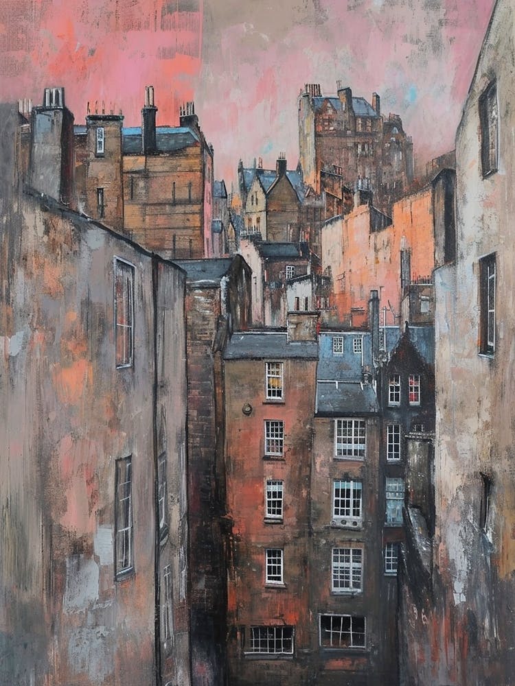 Kitsch Edinburgh Brushstroke Illustration 3