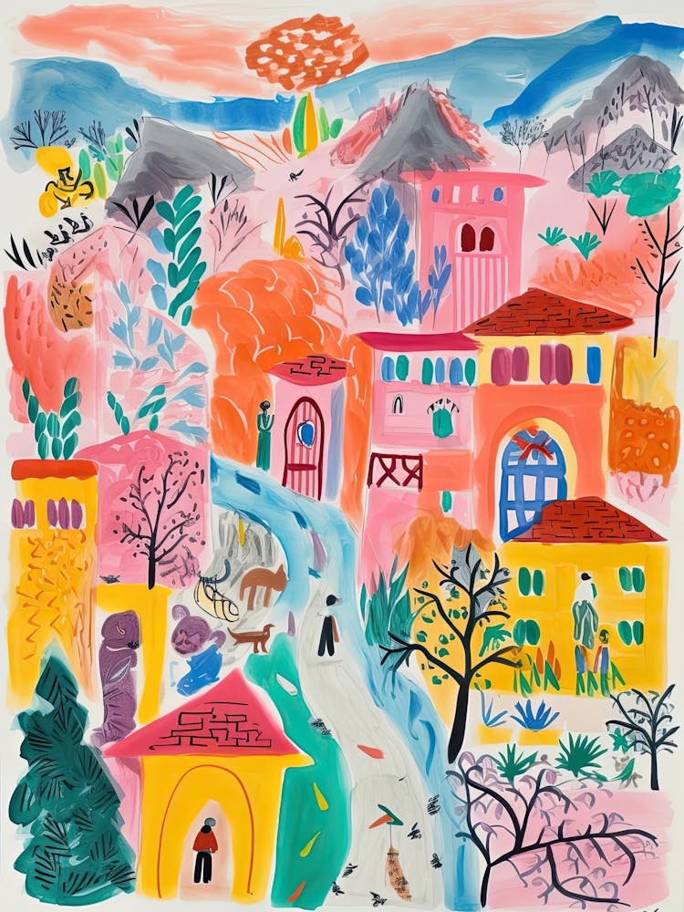 Téhéran, Illustration Onirique de Livre de Contes 4