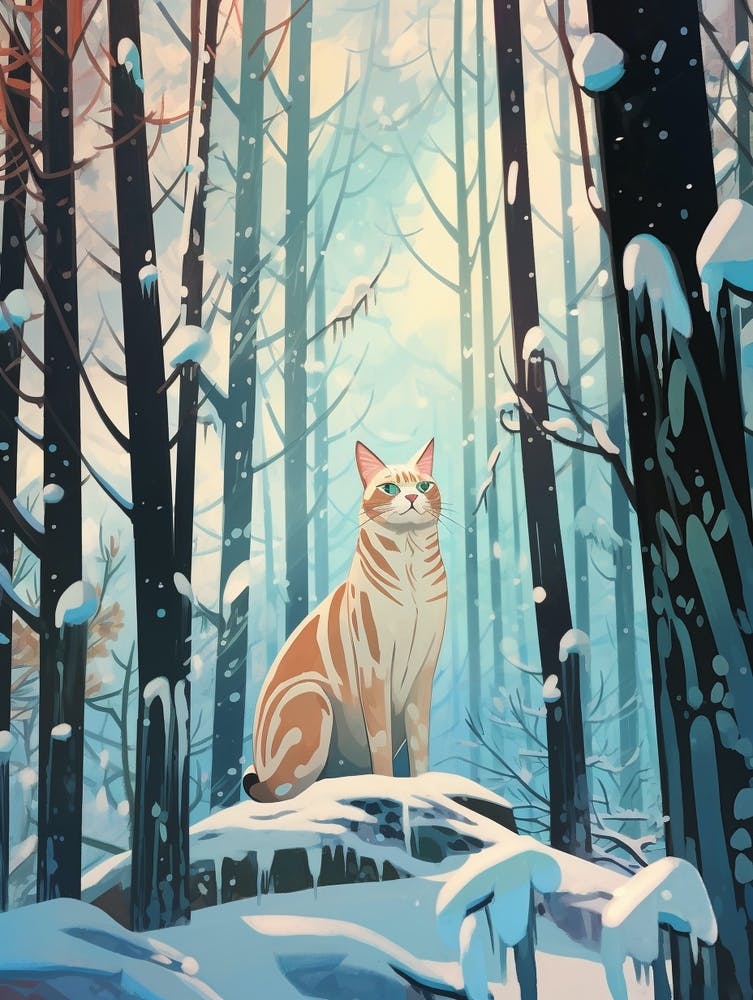 Winter Lynx 1 Illustration