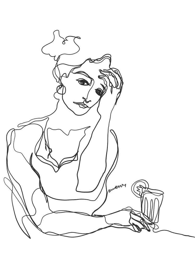 Girl With A Cocktail