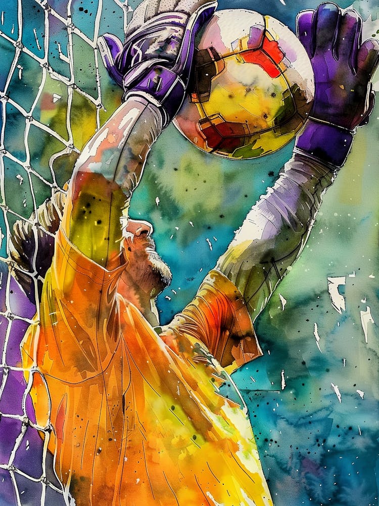 Football Player Watercolor Art (7)