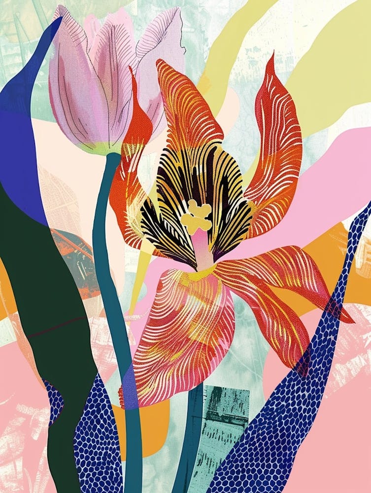 Colourful Flower Illustration Tulip 3