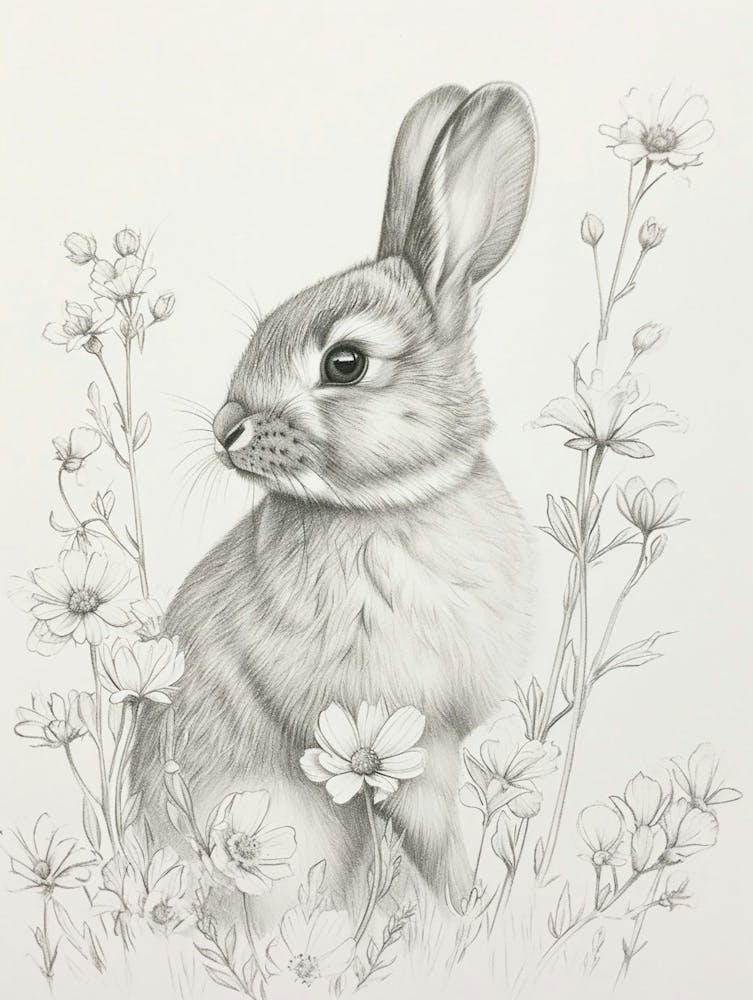 Britannia Petite Rabbit Drawing 2