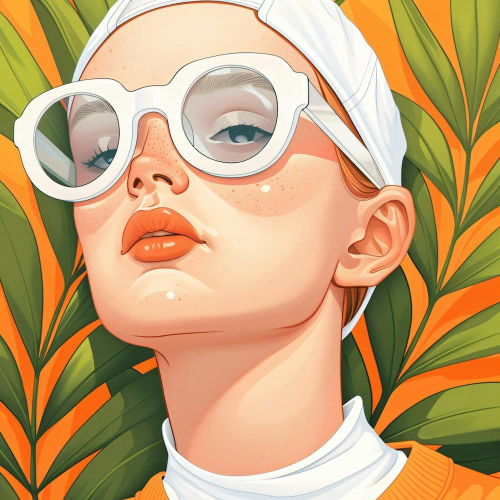 Mädchen mit Sonnenbrille 1