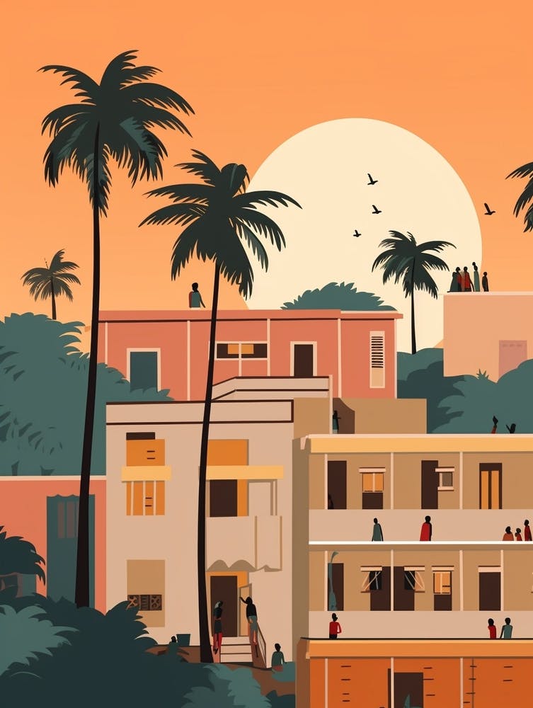 Gambia 1 Travel Illustration