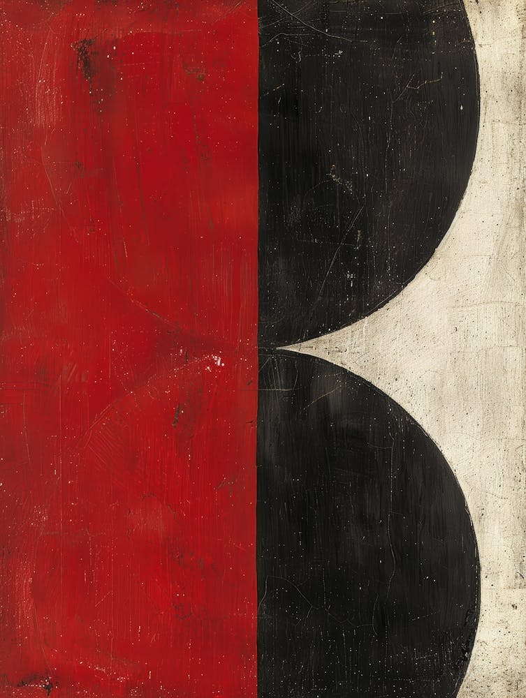 Red And Black Canvas Print