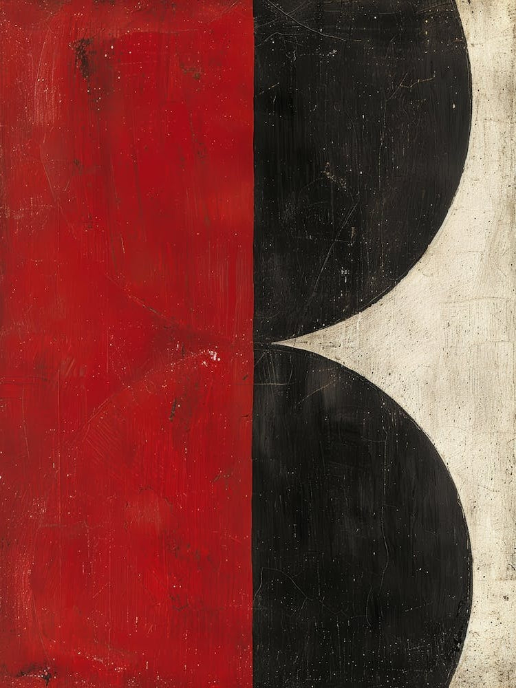 Red And Black Canvas Print