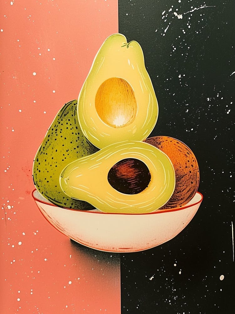 Art Deco Avocado Bowl 2
